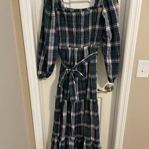 Red Dress Boutique Plaid Maxi Dress - Green and Blue